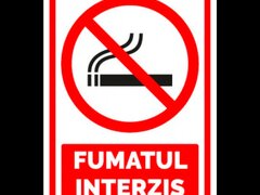 Semn pentru interzicere fumatul interzis